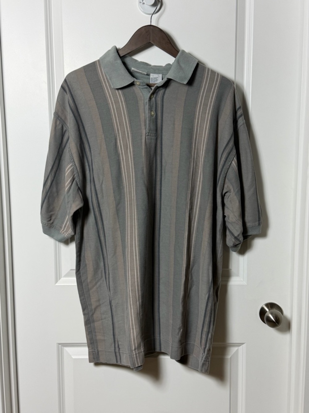 Vintage Bugle Boy Striped Polo Shirt | 90s Grunge